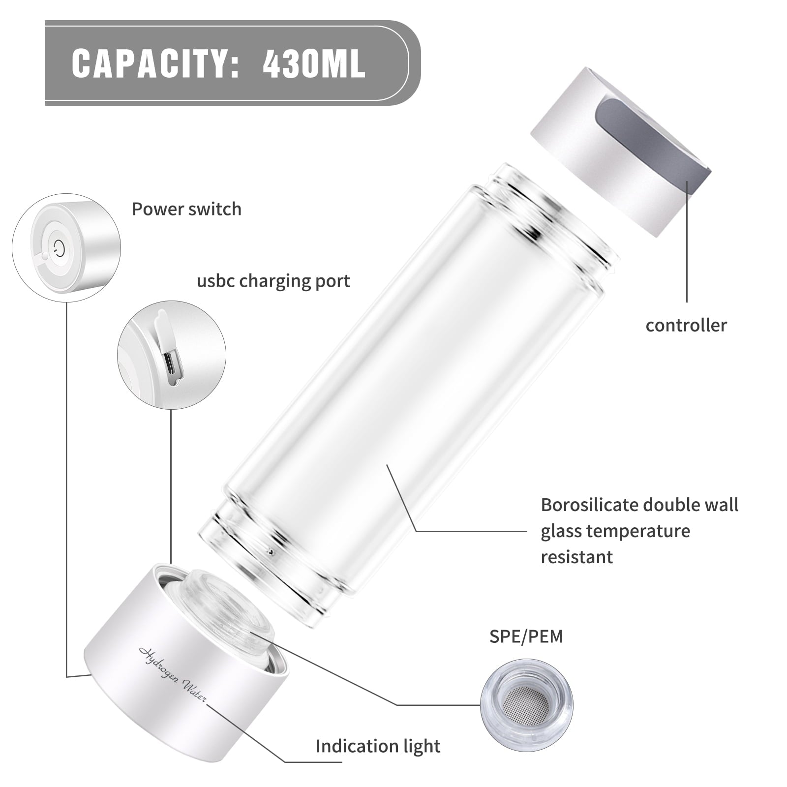 Hydrogen Water Bottle