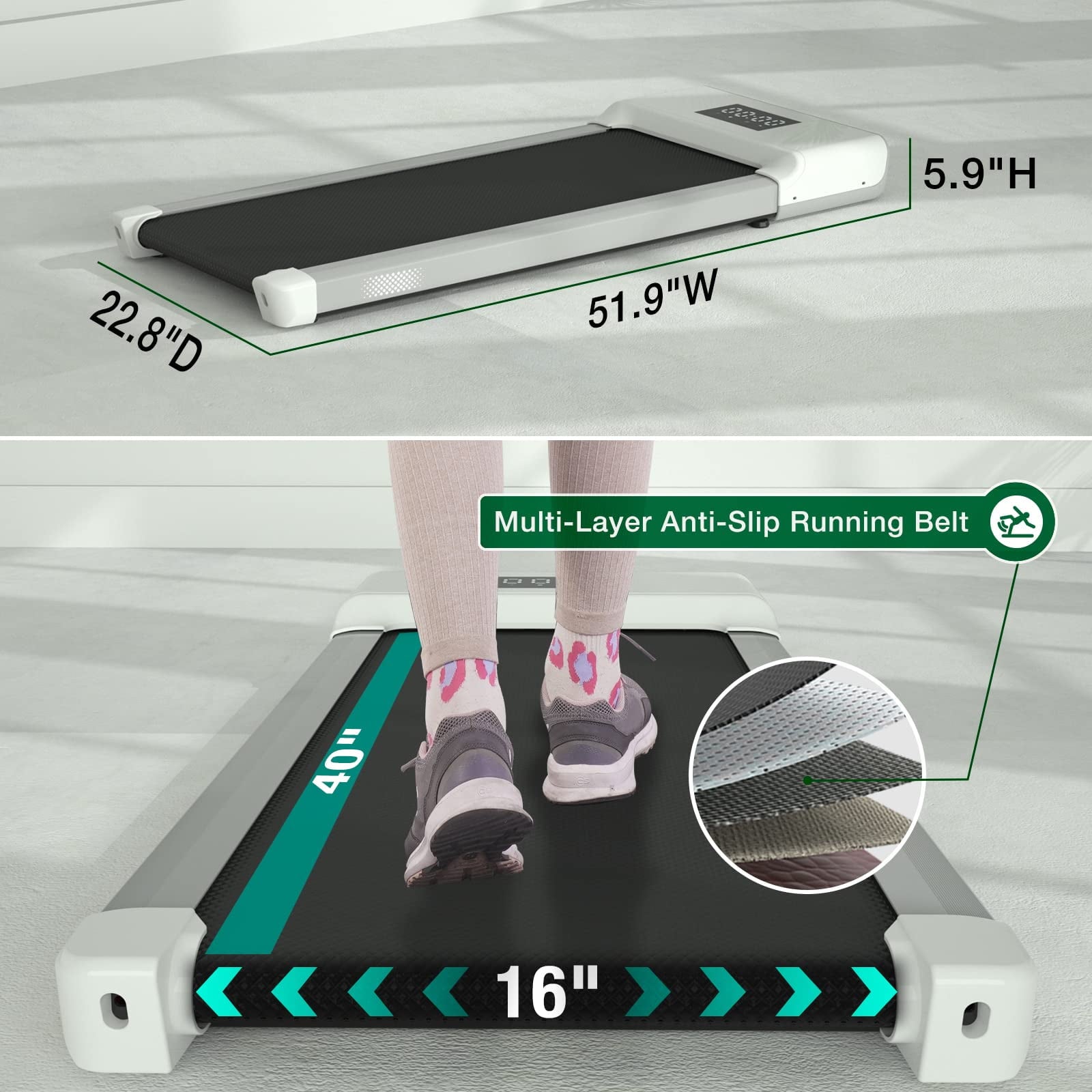 Under Desk Walking Mat Treadmill