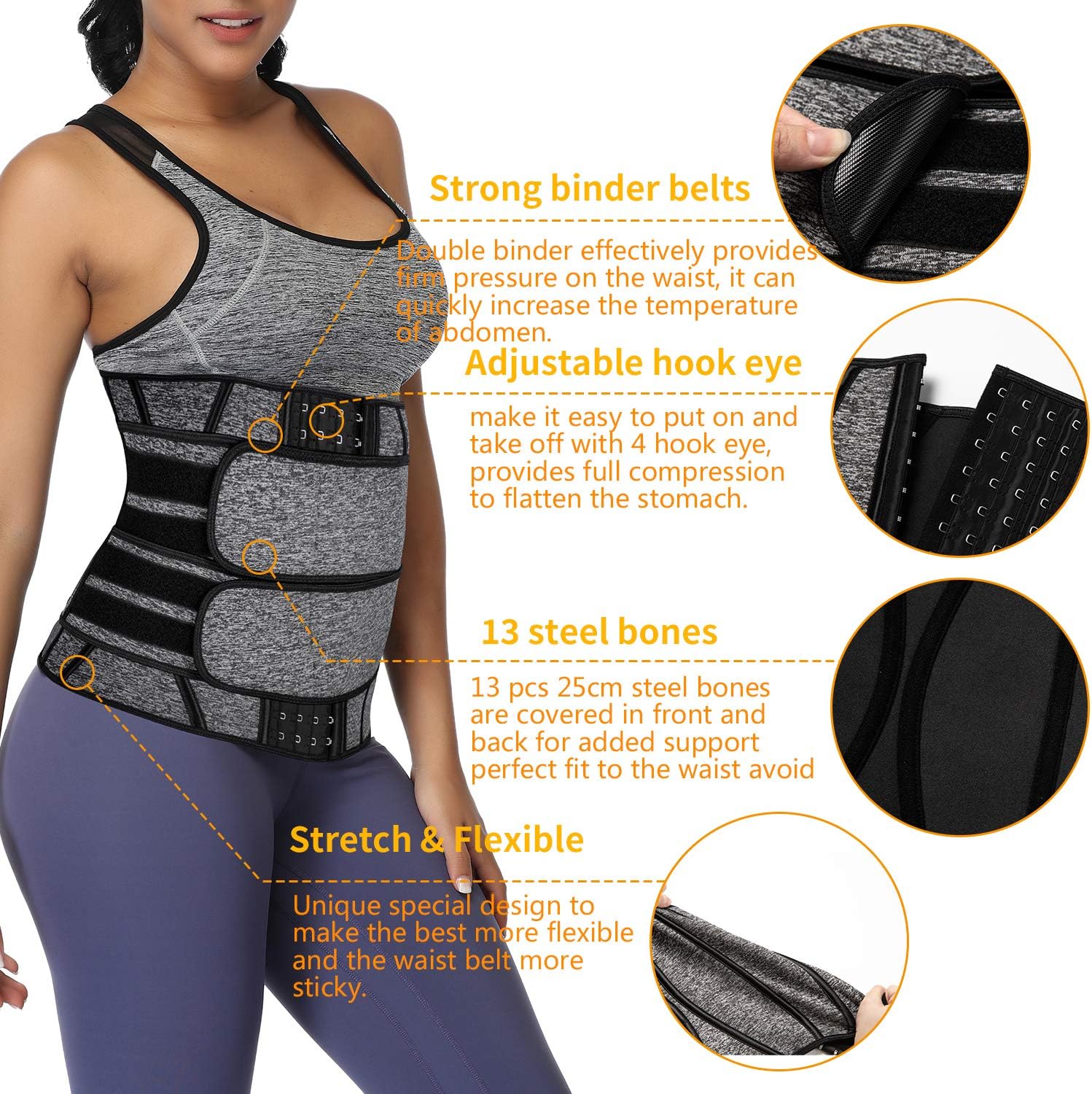 Waist Trainer Exercise Restraint Belt