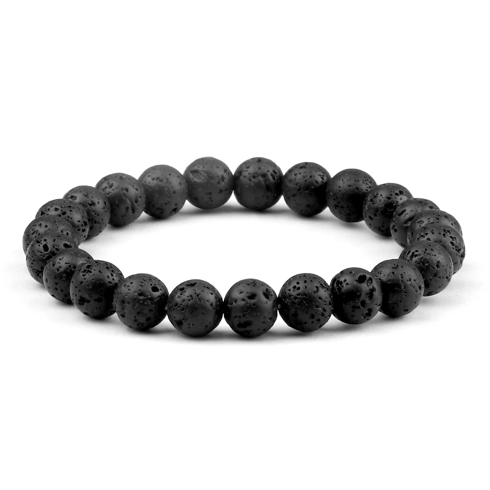 Black Volcanic Crown Bracelet Charm