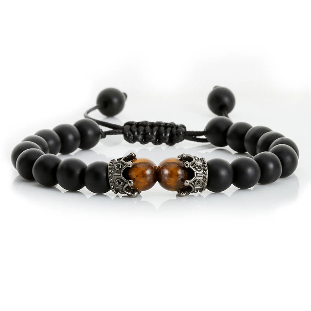 Black Volcanic Crown Bracelet Charm