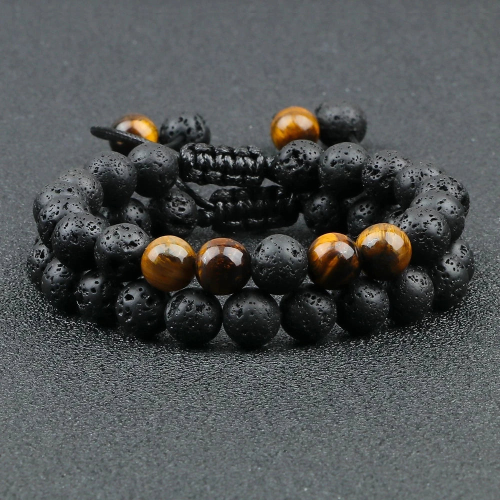 Black Volcanic Crown Bracelet Charm