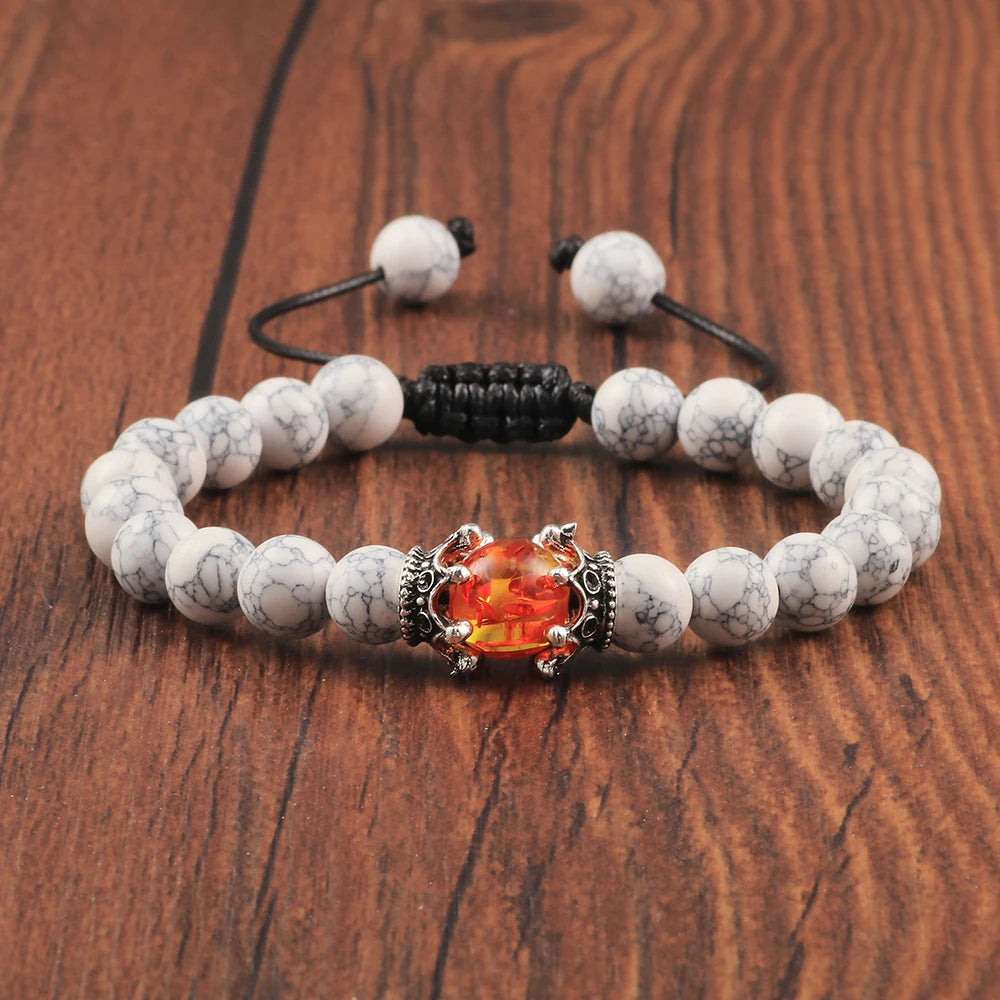 Black Volcanic Crown Bracelet Charm
