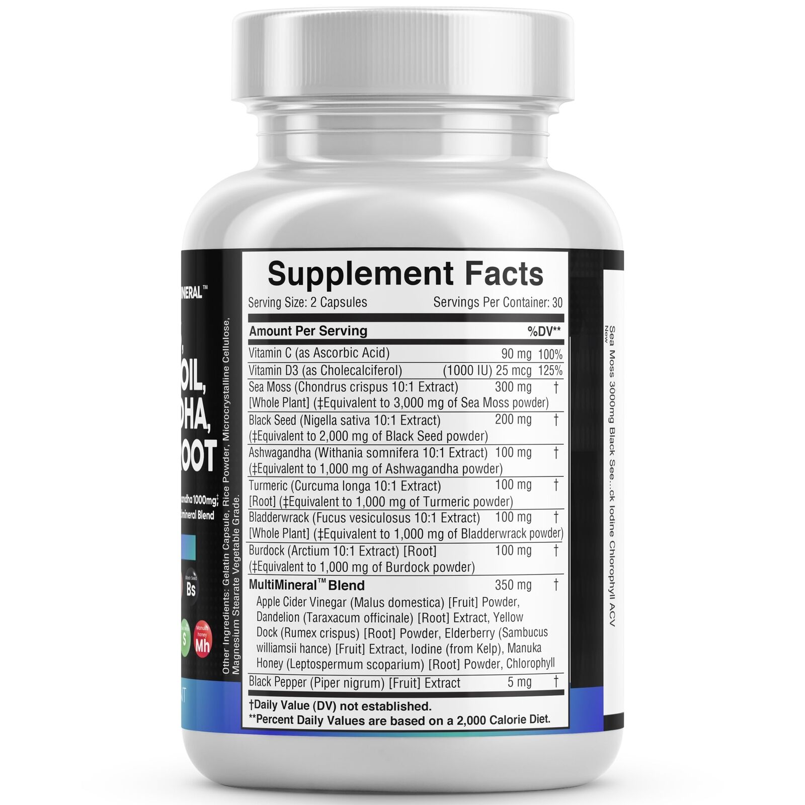 Sea Moss 3000Mg Black Seed Oil