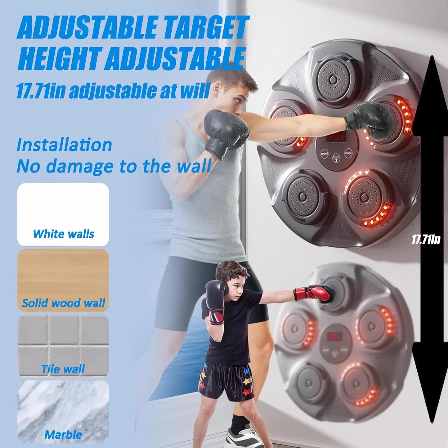 Home Fitness Intelligent Training Music Boxing Wall Target
