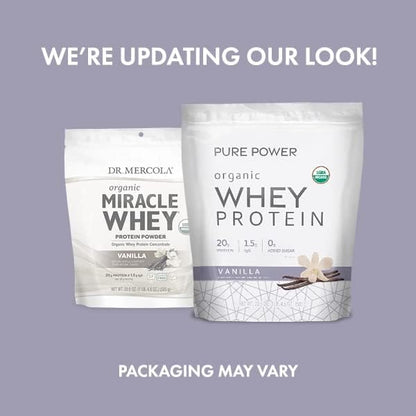 , Organic Miracle Whey Vanilla Protein Powder