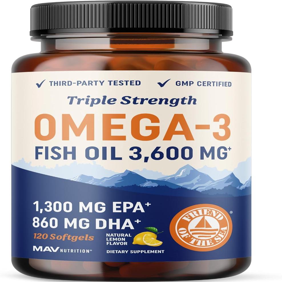 Triple Strength Omega 3 Fish Oil 
