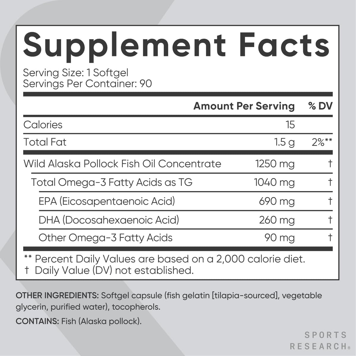 Triple Strength Omega 3 Fish Oil