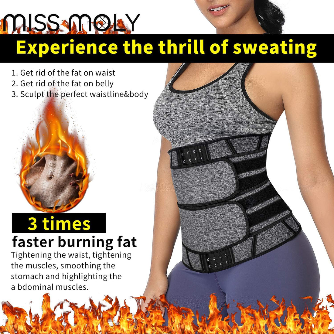 Waist Trainer Exercise Restraint Belt
