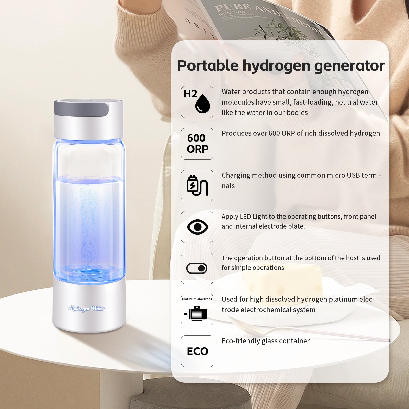 Hydrogen Water Bottle