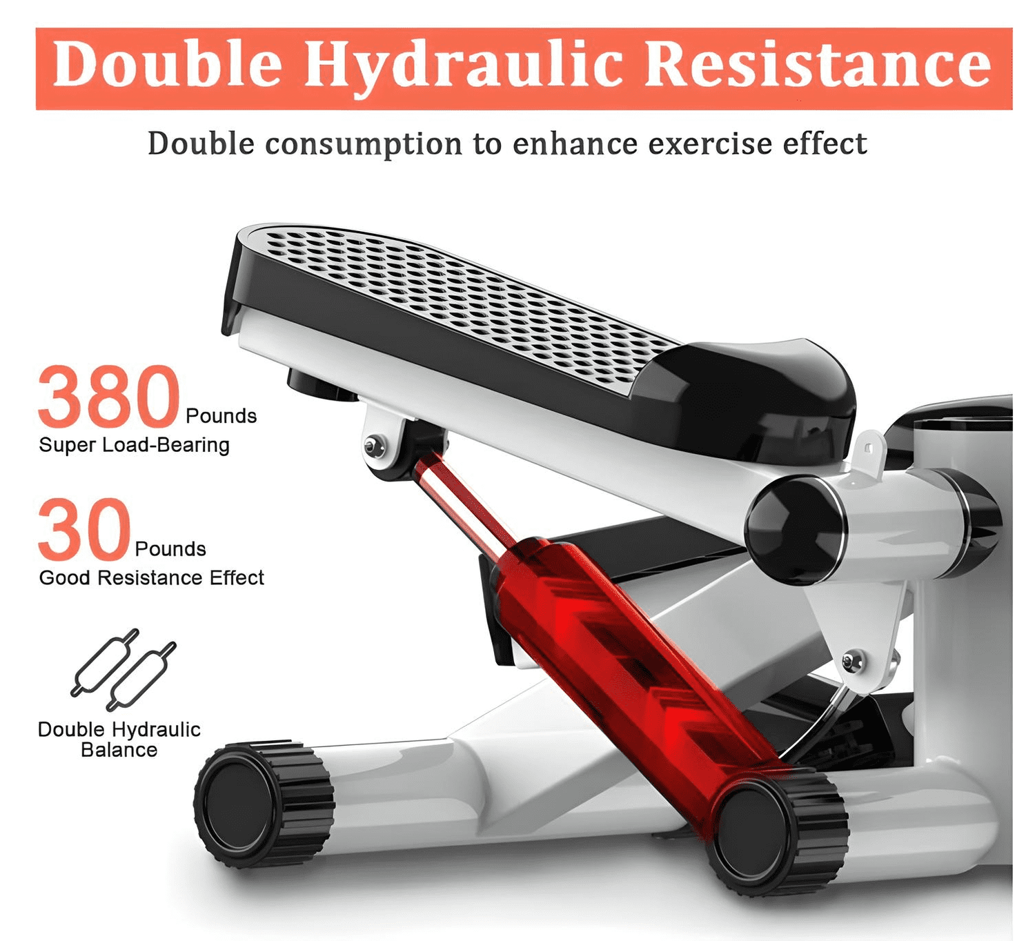  Stair Stepper with Resistance Bands