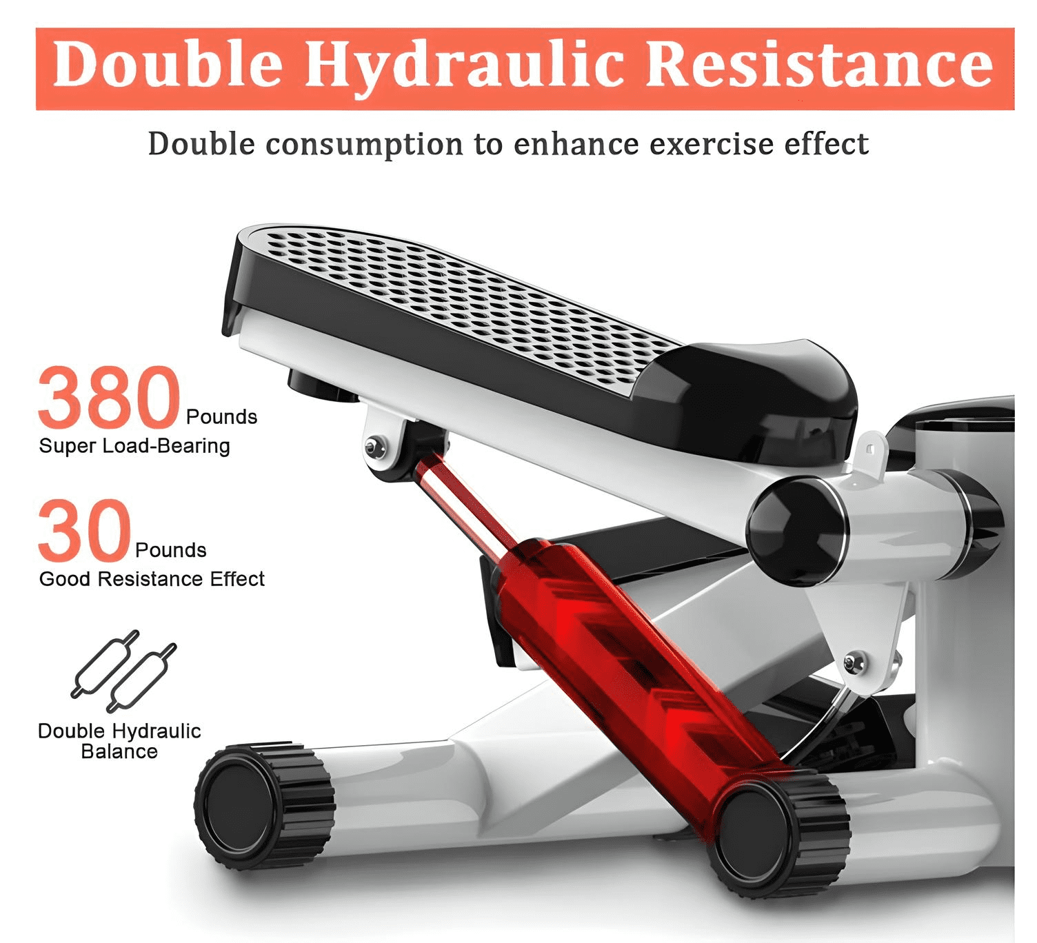  Stair Stepper with Resistance Bands