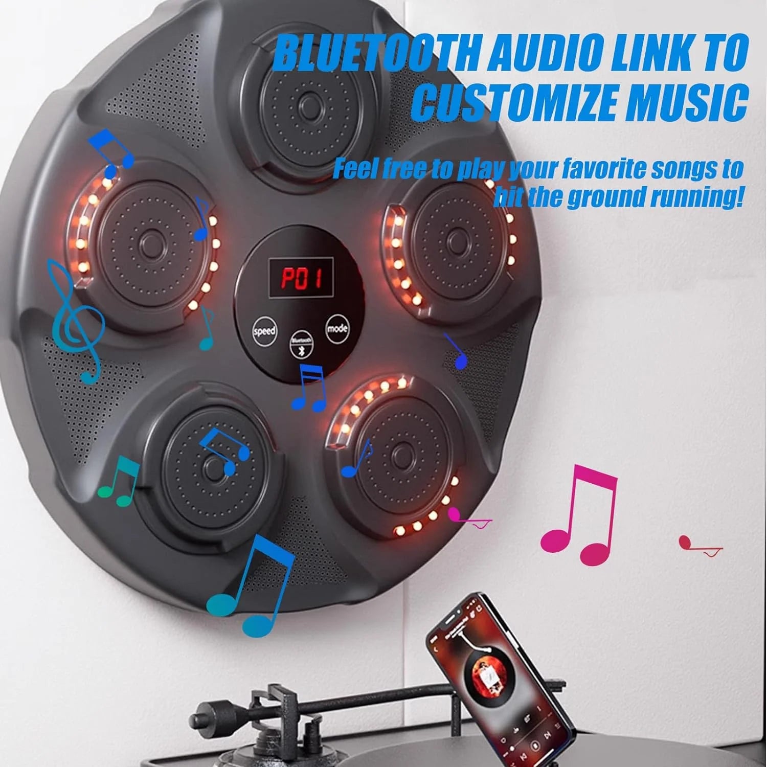 Home Fitness Intelligent Training Music Boxing Wall Target