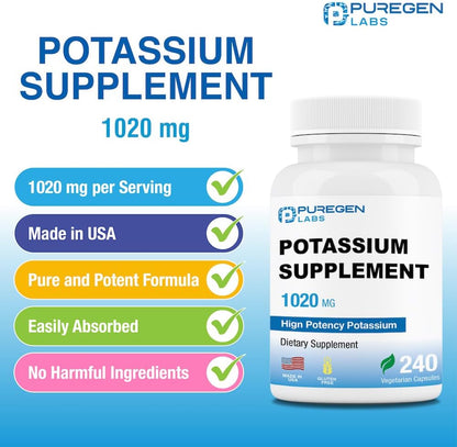 Potassium Bicarbonate Supplement 1020 Mg