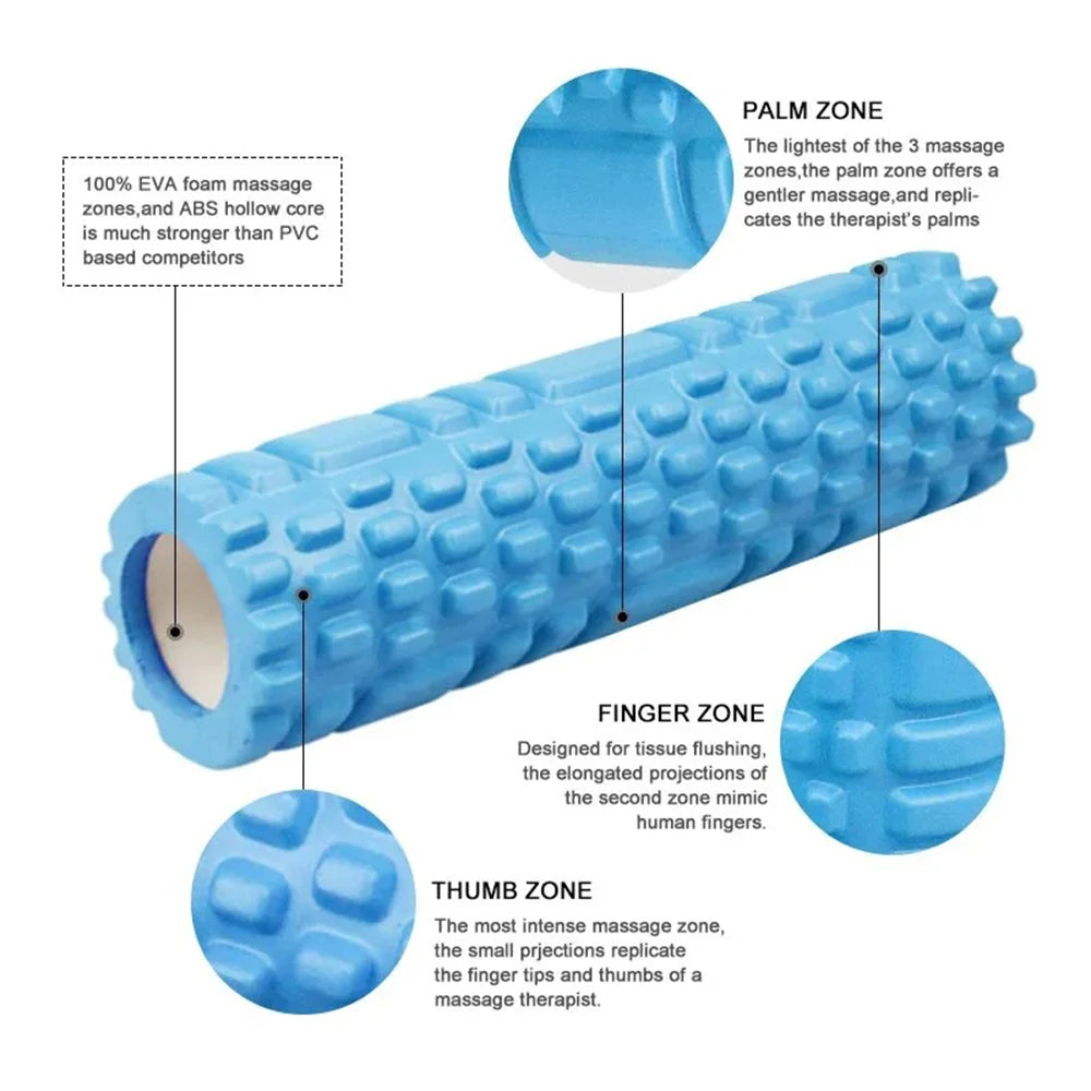 26/33Cm Yoga Column Foam Fitness Pilates Back Muscle Massage Roller 