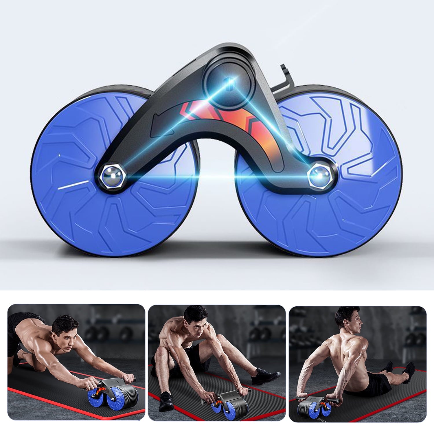 Abdominal Wheel Automatic Rebound Including APP Sports Fitness Equipment