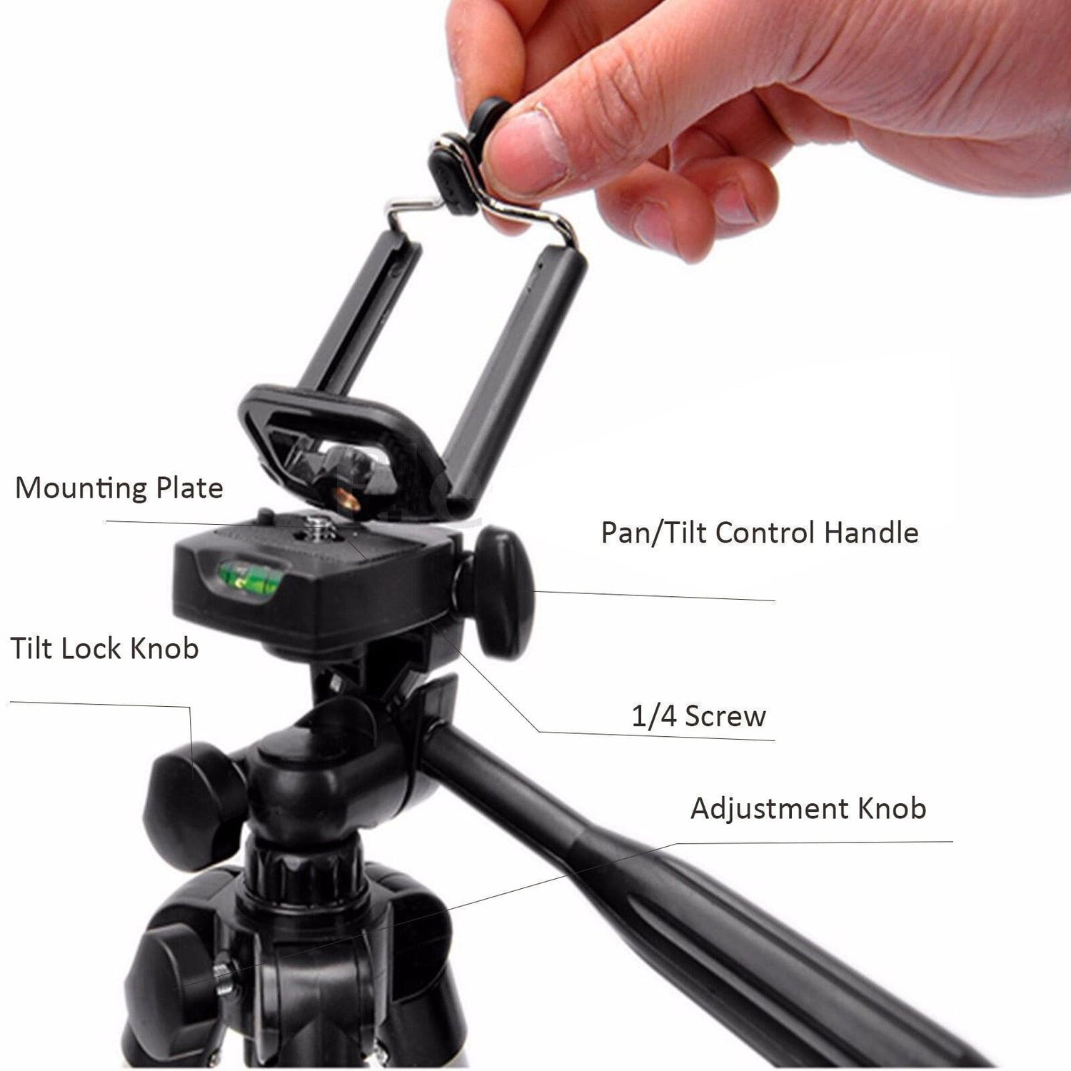 Professional Camera Tripod Stand Mount 