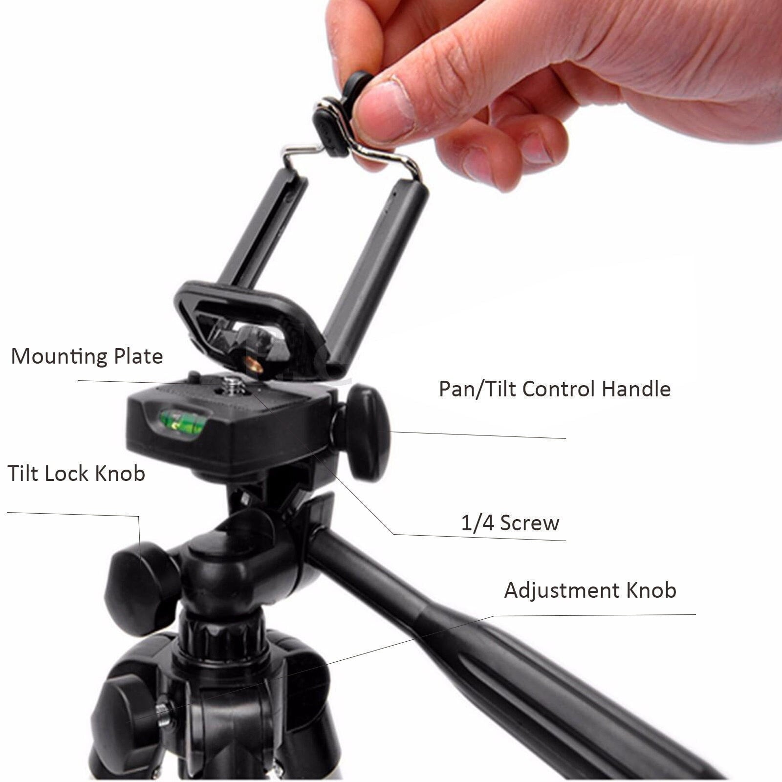 Professional Camera Tripod Stand Mount 