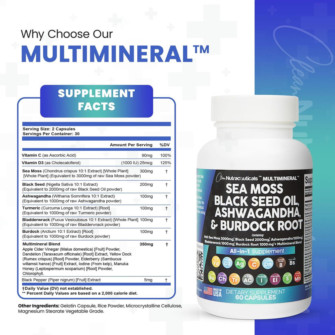 Sea Moss 3000Mg Black Seed Oil 