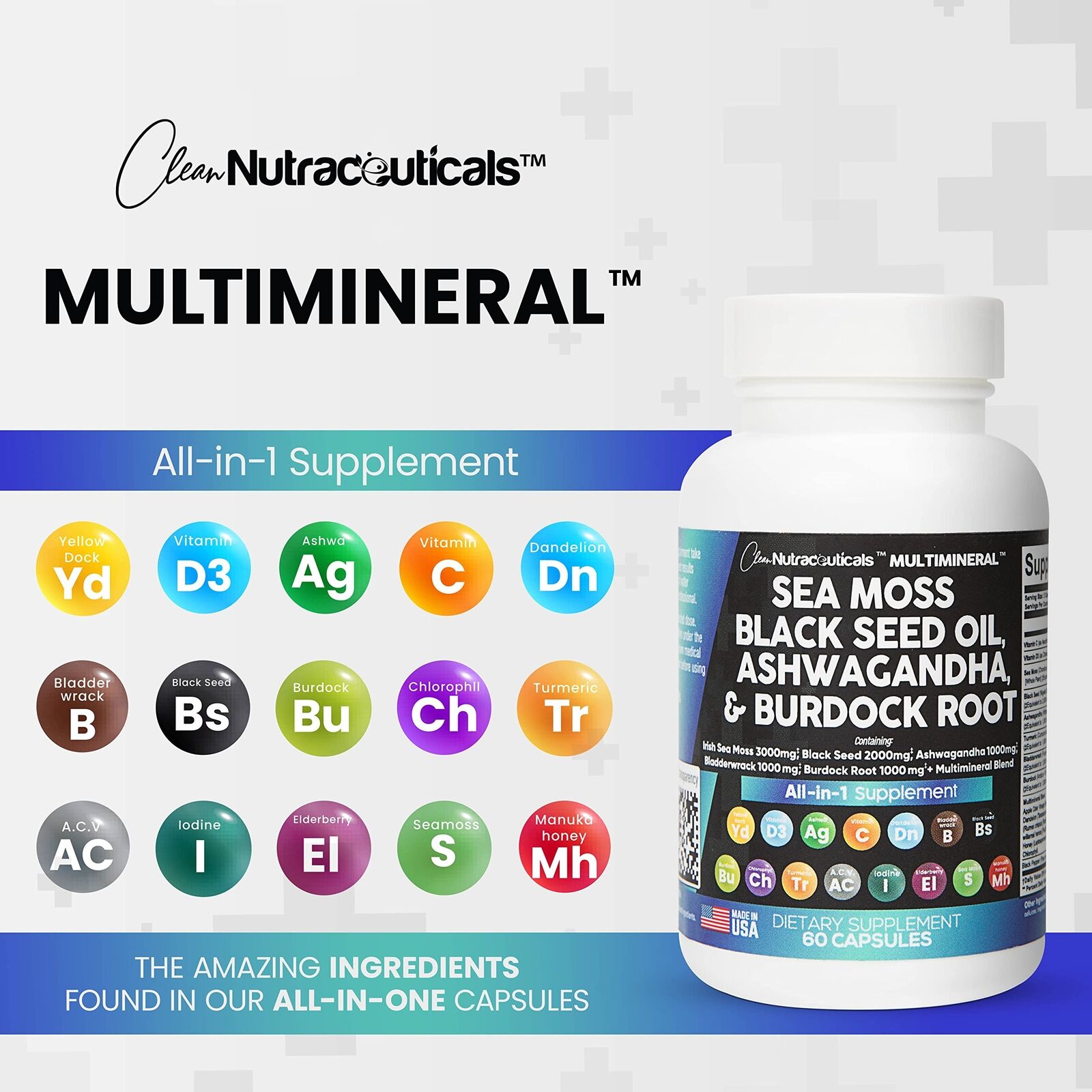 Sea Moss 3000Mg Black Seed Oil 