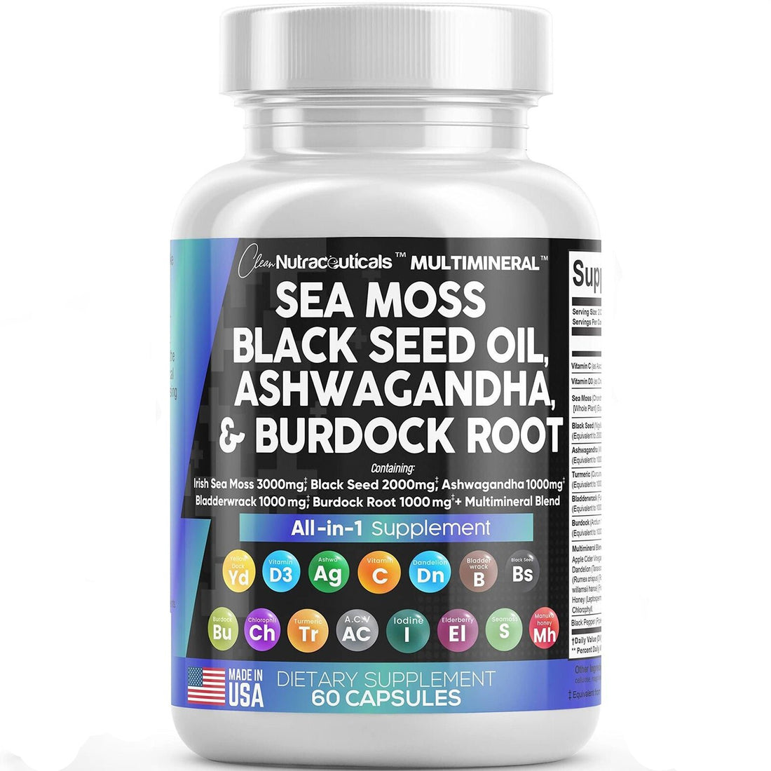 Sea Moss 3000Mg Black Seed Oil