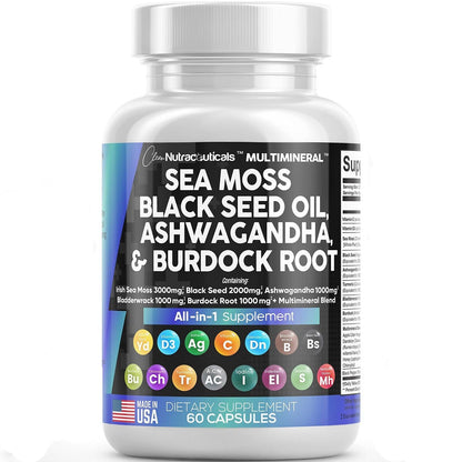 Sea Moss 3000Mg Black Seed Oil