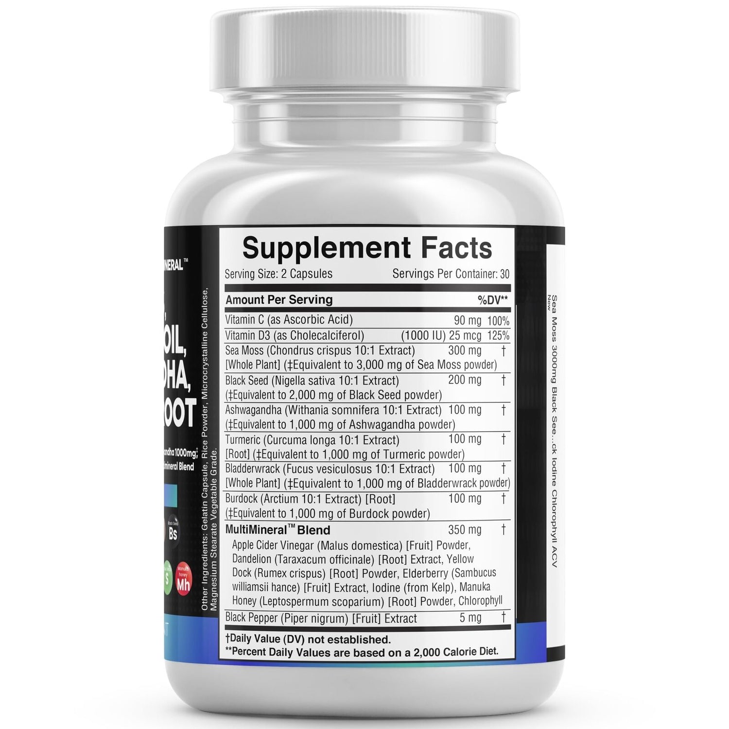 Sea Moss 3000Mg Black Seed Oil 