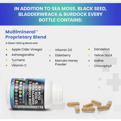 Sea Moss 3000Mg Black Seed Oil 